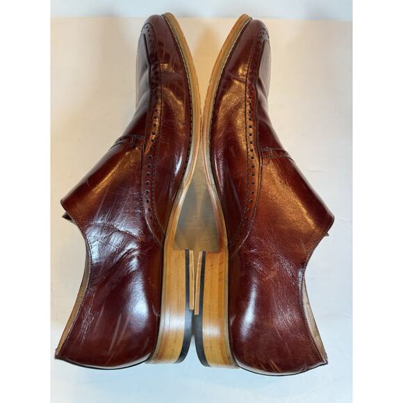 Size 11 Giovanni Amato Brown Leather Monk Strap Dress Shoes main image 13